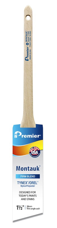 Premier Montauk 1-1/2 in. Firm Thin Angle Sash Paint Brush