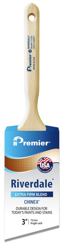 Premier Riverdale 3 in. Extra Stiff Angle Sash Paint Brush