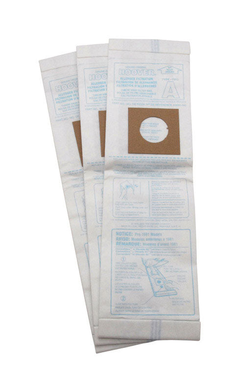 Vacuum Bags for Hoover Type A Vacuums - 9 Pack - Thumbnail 4