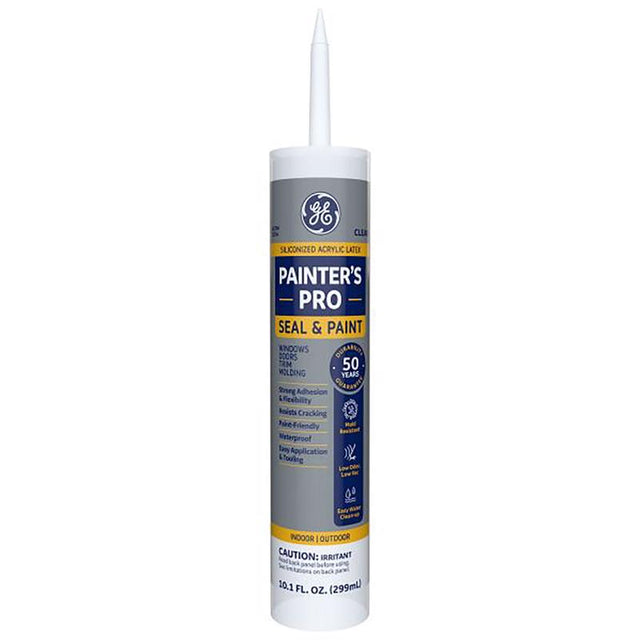 GE Painter's Pro Clear Acrylic Latex Painter's Caulk Sealant 10.1 oz