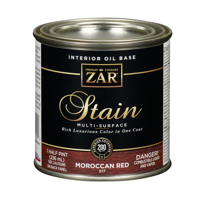 ZAR Semi-Transparent Moroccan Red Oil-Based Polyurethane Wood Stain 0.5 pt