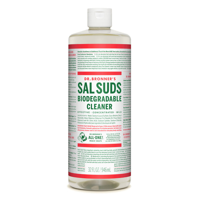 Dr. Bronner's Sal Suds Pine Scent Concentrated Organic Biodegradable Cleaner Liquid 32 oz