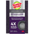 Scotch-Brite Extreme Scrub Heavy Duty Scouring Pad For Grill 4.4 in. L 2 pk