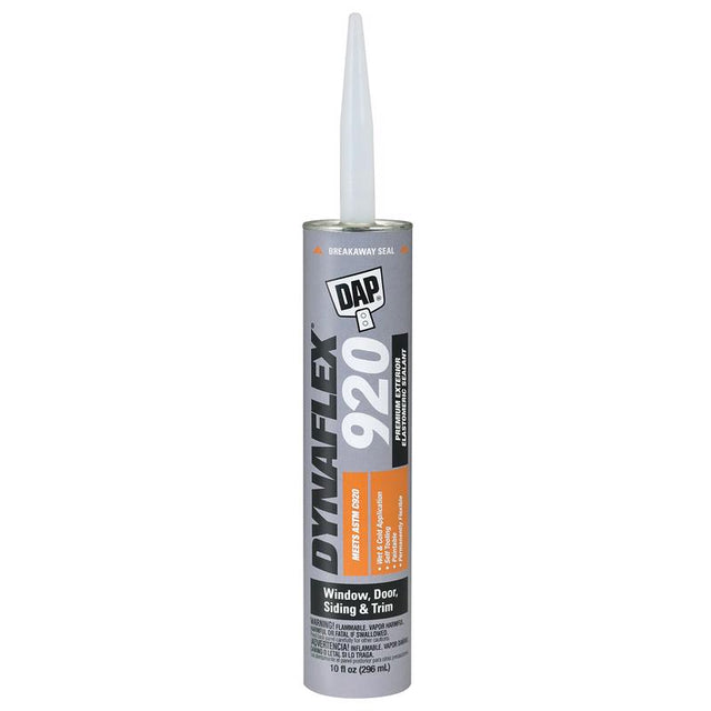 DAP Dynaflex 920 White Elastomeric Polymers/Synthetic Resins Waterproof Sealant 10.1 oz