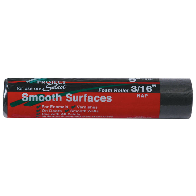 Linzer Project Select Foam 9 in. W X 3/16 in. Paint Roller Cover 1 pk