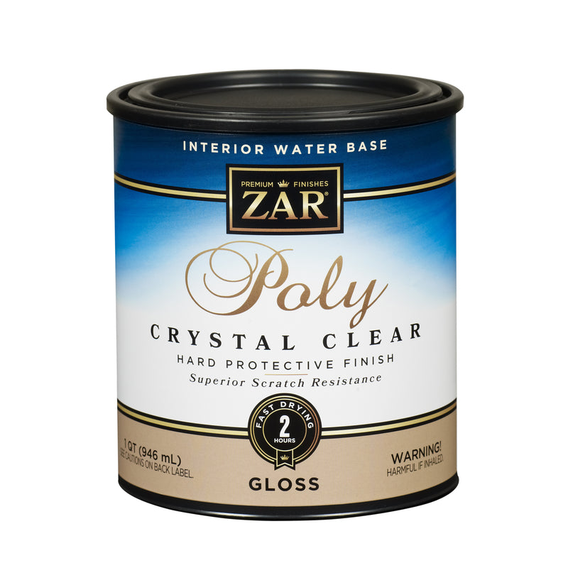 ZAR Aqua Gloss Clear Water-Based Polyurethane 1 qt