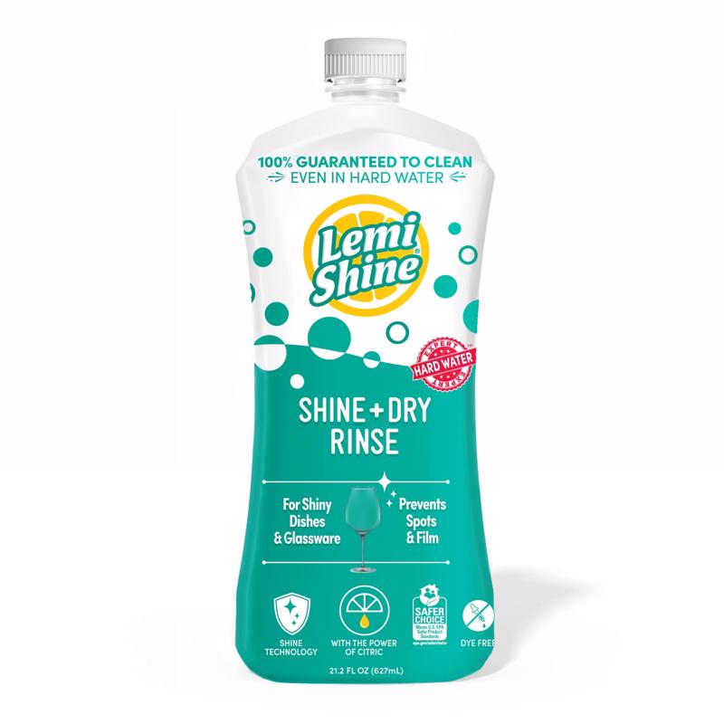 Lemi Shine Lemon Scent Liquid Dishwasher Rinse Aid 21 oz 1 pk