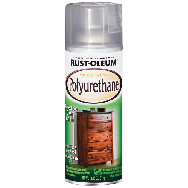 Rust-Oleum Specialty Gloss Clear Water-Based Polyurethane Spray 11.25 oz