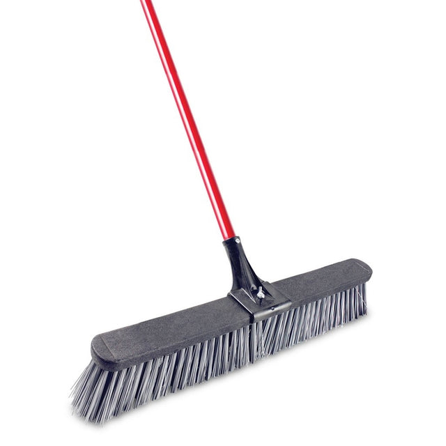 Libman Polyethylene Terephthalate 24 in. Rough Surface Push Broom