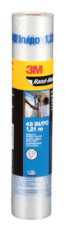 3M Hand-Masker 48 in. W X 180 ft. L X 0.35 mil Plastic Masking Film 1 pk