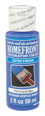 Homefront Satin Cobalt Blue Hobby Paint 2 oz