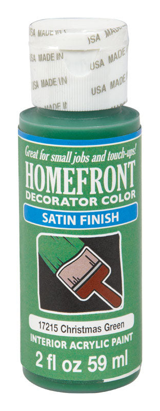 Homefront Satin Christmas Green Hobby Paint 2 oz