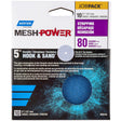 Norton MeshPower 5 in. Ceramic Hook and Loop Mesh Sanding Disc 80 Grit 10 pk