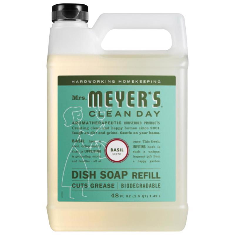 Mrs. Meyer's Clean Day Basil Scent Liquid Dish Soap Refill