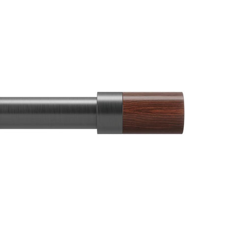 Umbra Blok Gun Metal Curtain Rod 72 in. L X 144 in. L