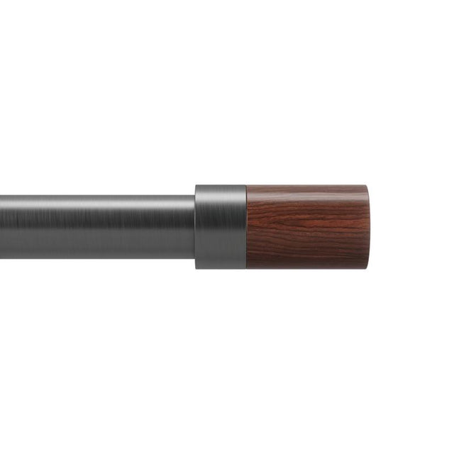 Umbra Blok Gun Metal Curtain Rod 72 in. L X 144 in. L