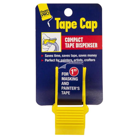 Foam Pro 1 in. W X 2.5 in. L Tape Cutter Yellow
