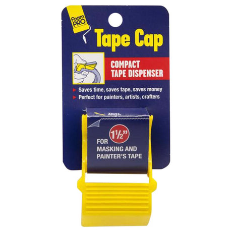 Foam Pro 1.5 in. W X 3 in. L Tape Cutter Yellow