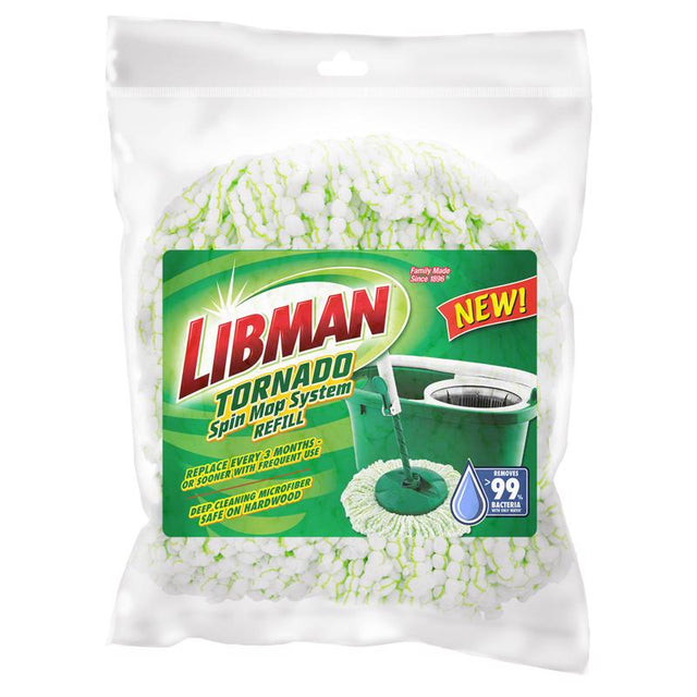 Libman Tornado Spin Microfiber Mop Refill 1 pk