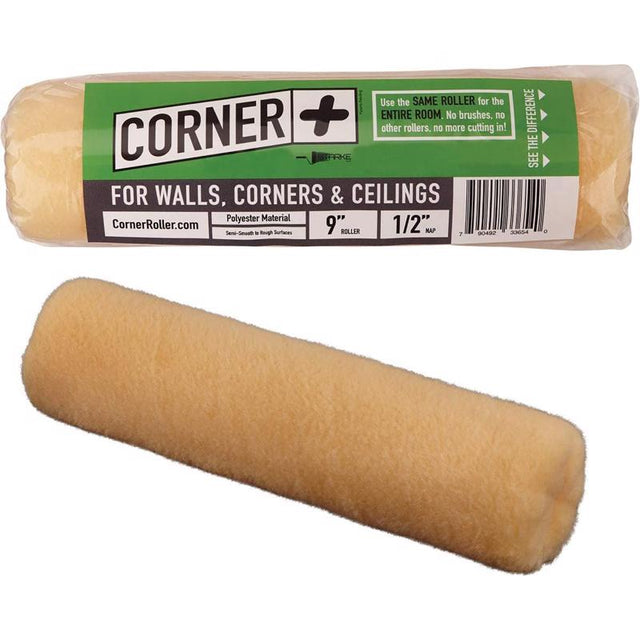 Corner + Roller Polyester 9 in. W X 1/2 in. Paint Roller Cover 1 pk