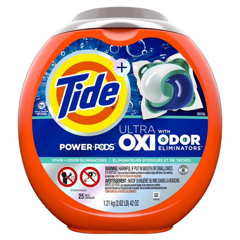 Tide Oxi Boost Power PODS with Stain Remover and Oxi Power Laundry Detergent Pacs - Thumbnail 2