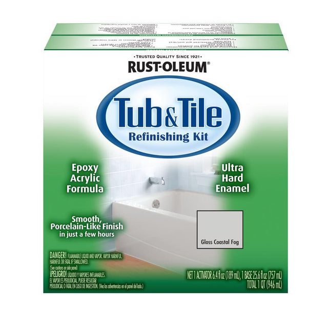 Rust-Oleum Specialty Gloss Coastal Fog Tub and Tile Refinishing Kit Interior 1 qt