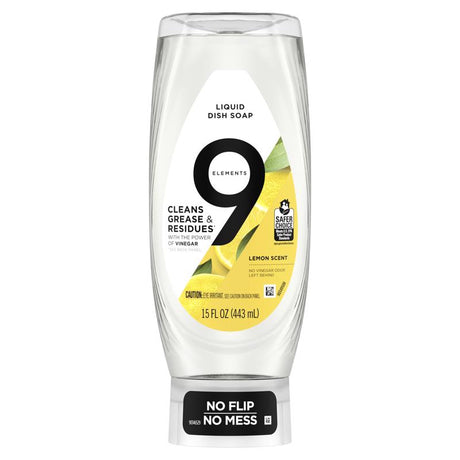 9 Elements EZ Squeeze Lemon Scent Liquid Dish Soap 15 oz 1 pk