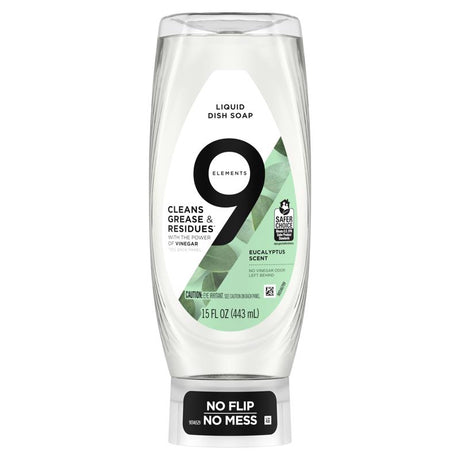 9 Elements EZ Squeeze Eucalyptus Mint Scent Liquid Dish Soap 15 oz 1 pk