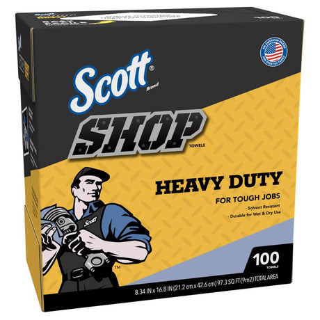Scott Non-Woven Fibers Shop Towels 16.8 in. W X 8.34 in. L 100 sheet 1 pk