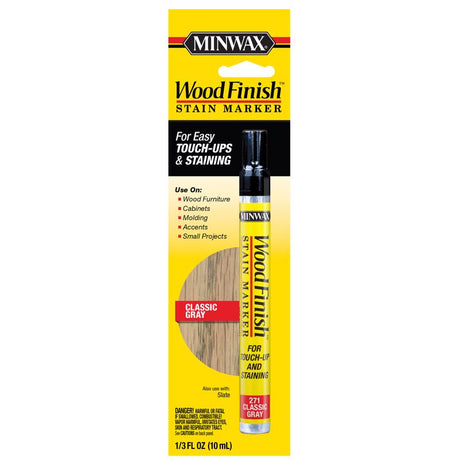 Minwax Wood Finish Semi-Transparent Classic Gray Touch-Up and Stain Marker 0.33 oz