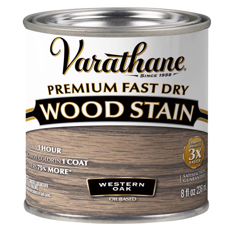Varathane Western Oak Oil-Based Urethane Modified Alkyd Fast Dry Wood Stain 0.5 pt