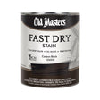 Old Masters Semi-Transparent Flat Carbon Black Oil-Based Alkyd Fast Dry Wood Stain 1 qt