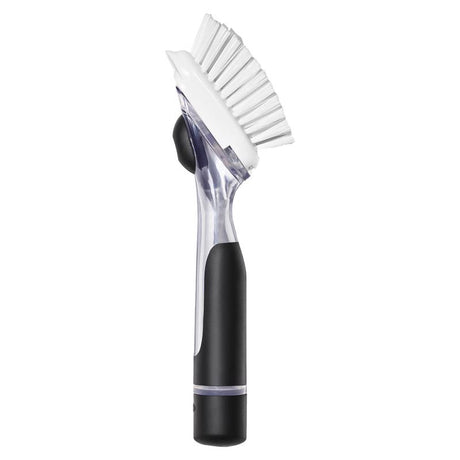 OXO Good Grips 1 in. W Medium Bristle Plastic/Rubber Handle Soap Dispenser Dish Brush