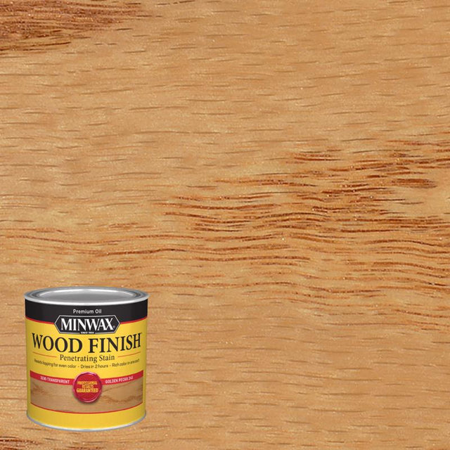 Minwax Wood Finish Semi-Transparent Golden Pecan Oil-Based Penetrating Wood Stain 0.5 pt