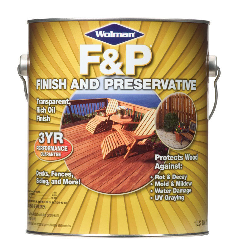Wolman F&P Satin Cedar Oil-Based Wood Finish 1 gal