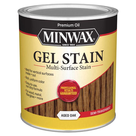 Minwax Semi-Transparent Aged Oak Oil-Based Gel Stain 1 qt