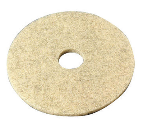 3M Natural Blend 20 in. D Non-Woven Natural/Polyester Fiber Buffer Pad Tan