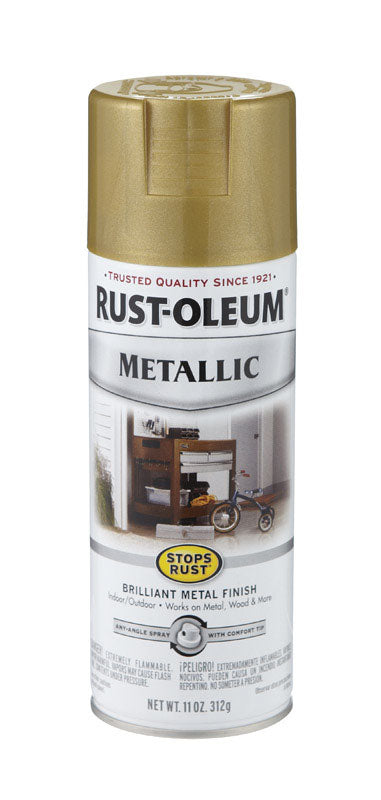 Rust-Oleum Stops Rust Gold Rush Metallic Spray Paint 11 oz
