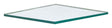 Aetna Glass Clear Single Glass Float Sheet 24 in. W X 24 in. L X 2.5 mm
