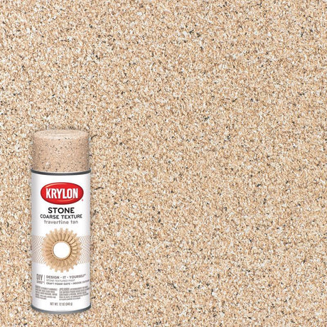 Krylon Stone Coarse Travertine Tan Texture Spray 12 oz