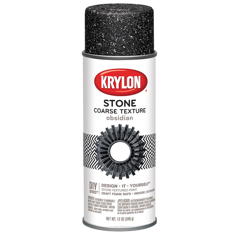 Krylon Stone Coarse Obsidian Texture Spray 12 oz