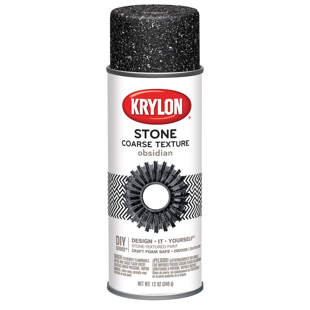 Krylon Stone Coarse Obsidian Texture Spray 12 oz