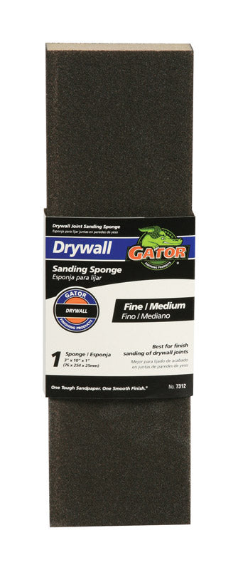 Gator 10 in. L X 3 in. W X 1 in. 120/80 Grit Assorted Sanding Sponge