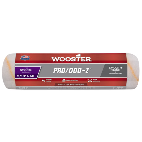 Wooster Pro/Doo-Z Woven Fabric 9 in. W X 3/16 in. Paint Roller Cover 1 pk
