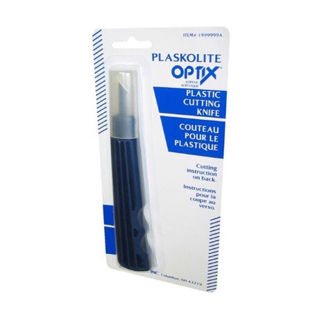 Plaskolite Optix Fixed Blade Knife Yellow