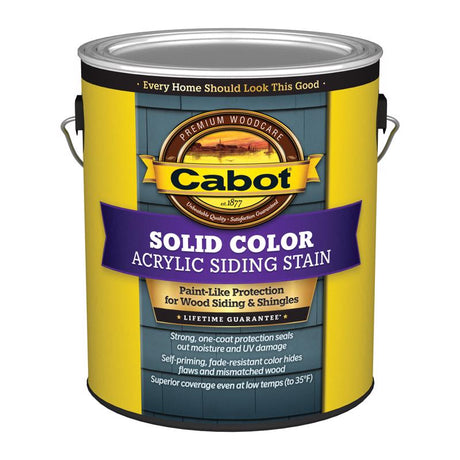 Cabot Solid Color Acrylic Siding Solid Tintable Ultra White Base Acrylic Siding Stain 1 gal