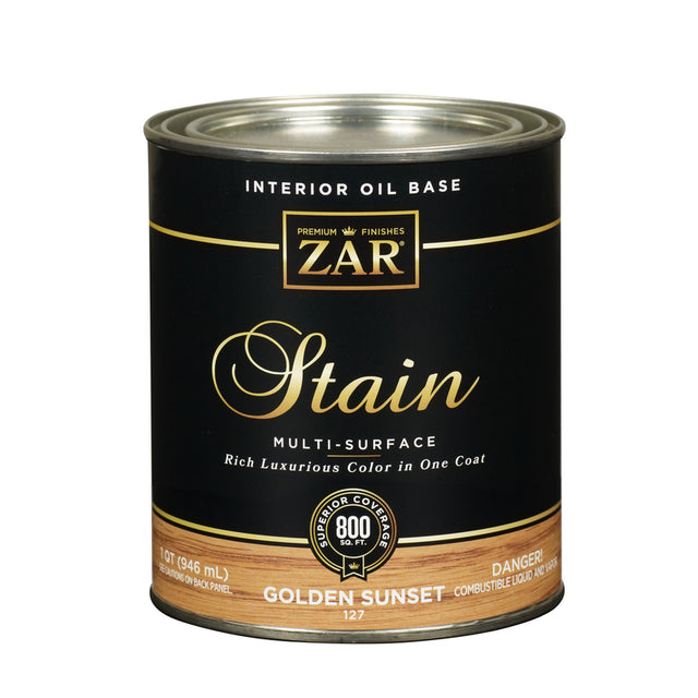 ZAR Semi-Transparent Golden Sunset Oil-Based Polyurethane Wood Stain 1 qt