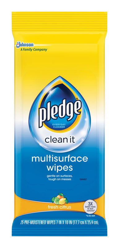 Pledge Multi-surface Wipes Fresh Citrus