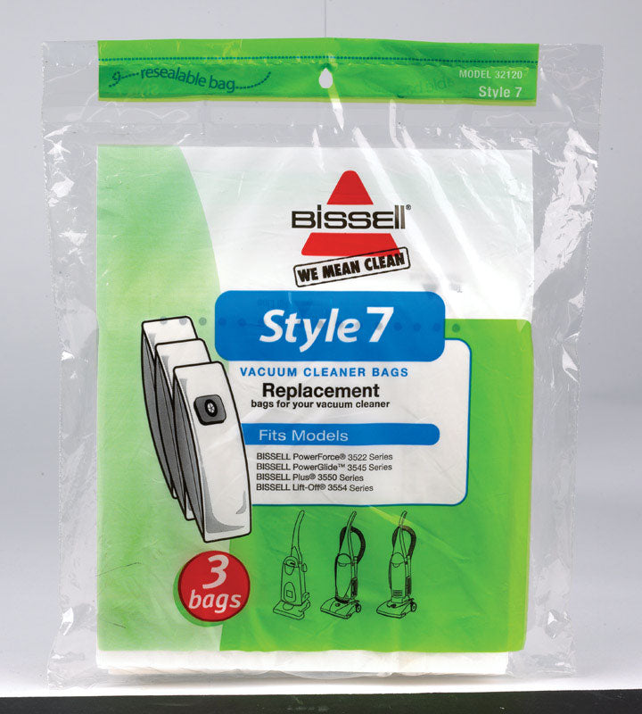 Bissell Vacuum Bag For Upright Vacuums 3 pk