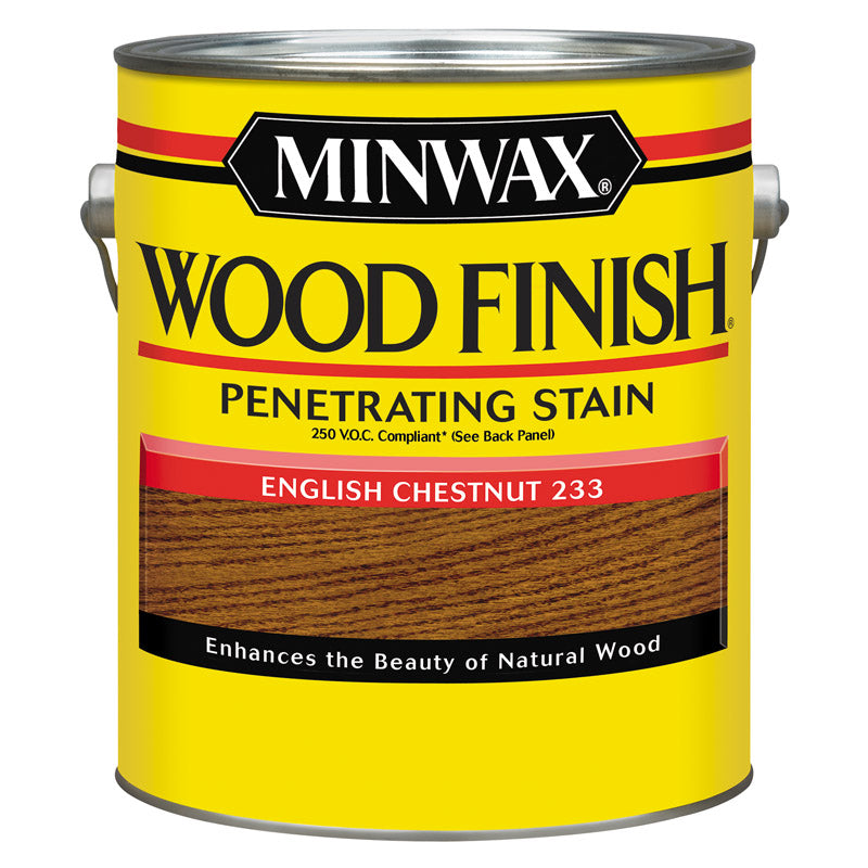Minwax Wood Finish Semi-Transparent English Chestnut Oil-Based Penetrating Stain 1 gal